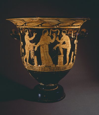Krater (große Vase) des Nepi-Malers. Rotfigurige Keramik aus Corchiano (Latium). Etruskische Zivilisation, 4. Jahrhundert v. Chr. von Etruscan