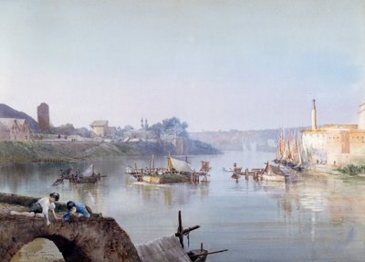 Fischer bei Ripa Grande von Ettore Roesler Franz