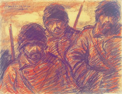 Drei russische Soldaten von Eugeen van Mieghem