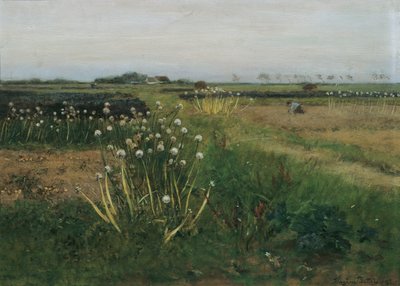 Blühendes Zwiebel-Feld von Eugen Jettel