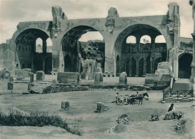 Basilika von Maxentius und Konstantin im Forum Romanum, Rom, Italien, 1927 von Eugen Poppel