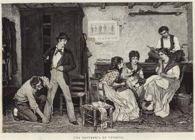 Ein Schneider in Venedig von Eugen von Blaas