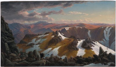 Nordostblick vom nördlichen Gipfel des Mount Kosciusko von Eugen von Guerard