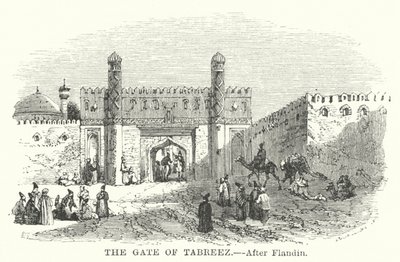 Das Tor von Tabreez von Eugene (after) Flandin