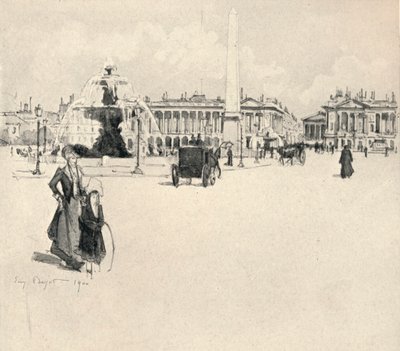 Place de la Concorde, 1915 von Eugene Bejot