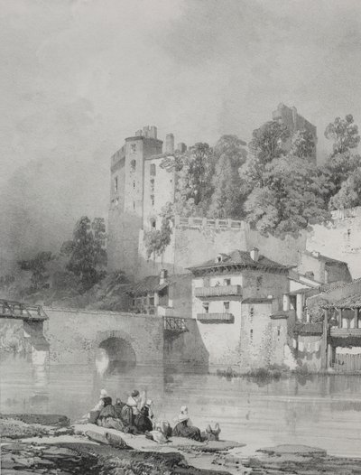 Malerische und romantische Reisen im alten Frankreich. Bretagne: Schloss Clisson von Eugene Ciceri