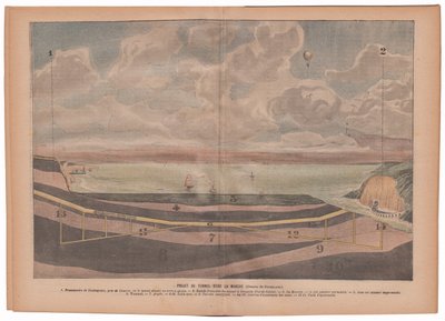 Projekt eines Tunnels unter dem Ärmelkanal von Eugene Damblans
