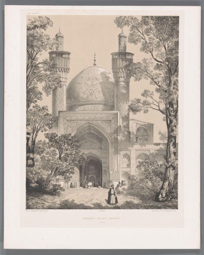Chahar Bagh Schule in Isfahan von Eugene Flandin