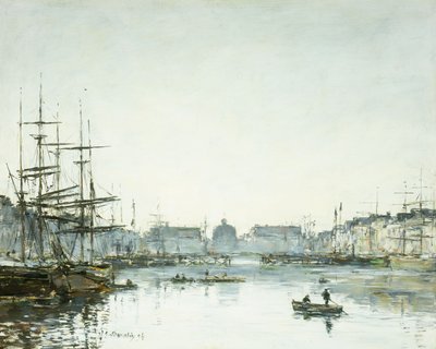 Le Havre, Le Bassin du Commerce, 1894 von Eugene Louis Boudin