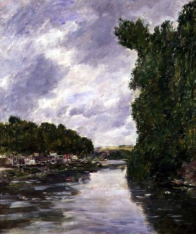 Fluss bei Abbeville von Eugene Louis Boudin