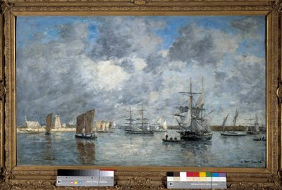 Der Hafen von Carnaret von Eugene Louis Boudin