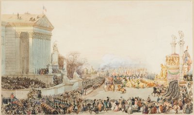 Die Überführung der Asche Napoleons: 15. Dezember 1840 von Eugene Louis Lami