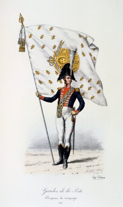 Gardes de la Porte, Kampfflagge, 1815 von Eugene Titeux