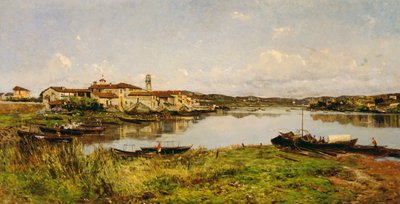 Ansicht von Sesto Circalende, ca. 1885 von Eugenio Gignous