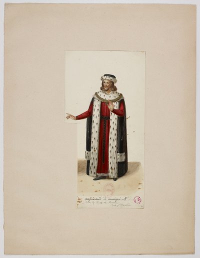 Kostüm von Enguerrand de Marigny (La Tour de Nesle, 1832) von Eugène Du Faget