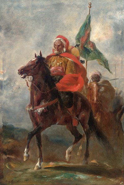 Ein orientalischer Häuptling zu Pferd von Eugène Fromentin
