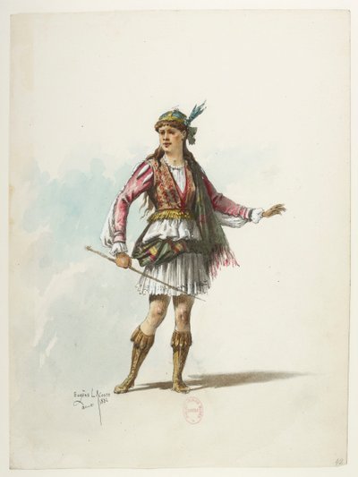 Henry VIII - Kostümentwürfe - Lacoste - 42. Kostüm von Eugene Lacoste