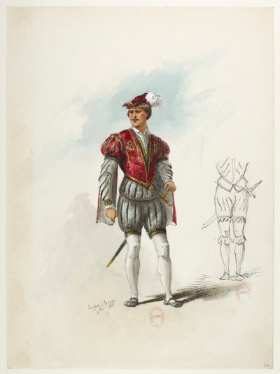 Henry VIII - Kostümentwürfe - Lacoste - 64. Kostüm von Eugene Lacoste