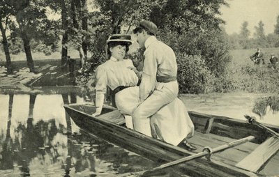 Liebespaar in einem Ruderboot von European Photographer