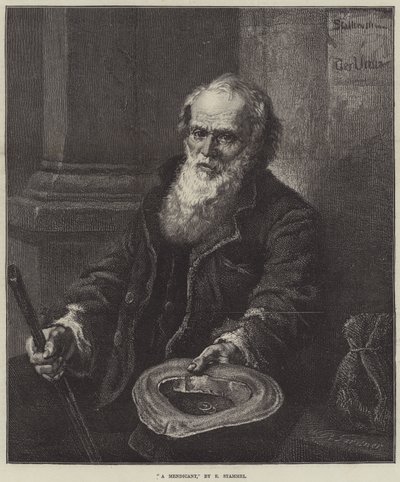 Ein Bettler (Stich) von European School