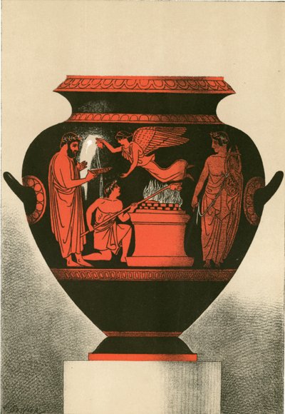 Amphore von Cervetri (Caere), die ein Opfer darstellt von European School