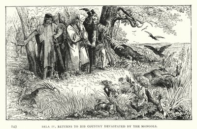 Bela IV kehrt in sein von den Mongolen verwüstetes Land zurück von European School
