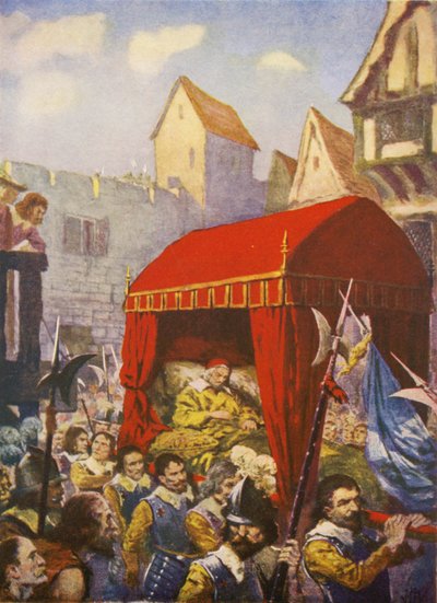 Ankunft von Kardinal Richelieu in Lyon von European School