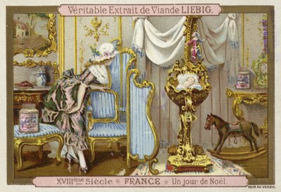 Weihnachtstag, Frankreich, 18. Jahrhundert von European School