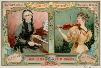 Clara Schumann und Wilma Neruda von European School