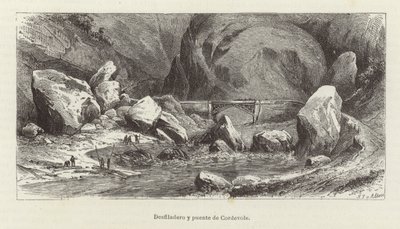 Cordevole-Schlucht und Brücke von European School