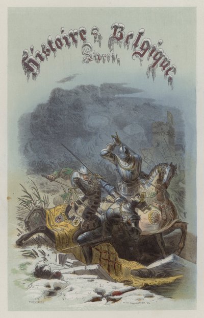 Tod von Karl dem Kühnen, Herzog von Burgund, in der Schlacht von Nancy von European School