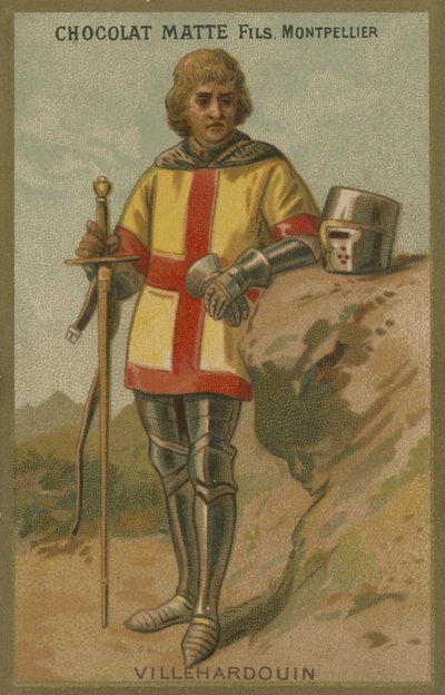 Geoffroy de Villehardouin, französischer Soldat und Historiker von European School