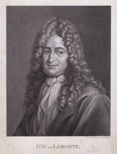 Gottfried Wilhelm Leibniz, deutscher Philosoph, Mathematiker und Universalgelehrter (Stich) von European School