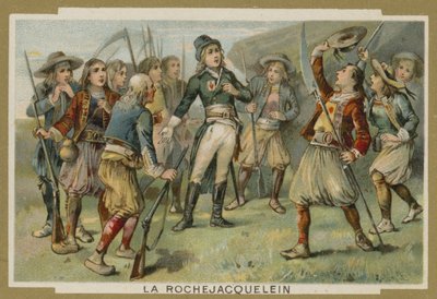 Henri de la Rochejacquelein spricht zu seinen Soldaten, Vendée-Aufstand, Französische Revolution von European School