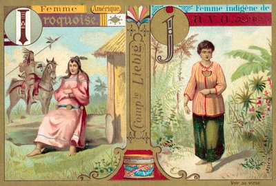 Irokesen- und javanische Frauen von European School