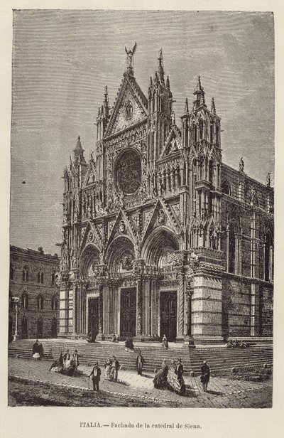 Italien - Fassade des Doms von Siena von European School