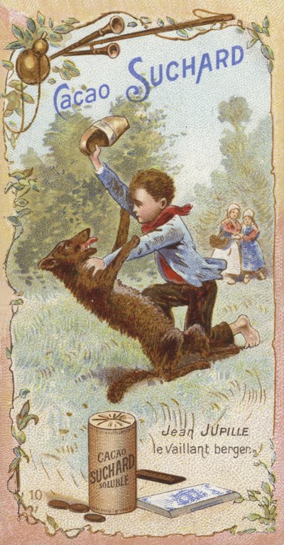 Jean-Baptiste Jupille, französischer Schäferjunge, der einen tollwütigen Hund abwehrte, um andere Kinder zu schützen von European School