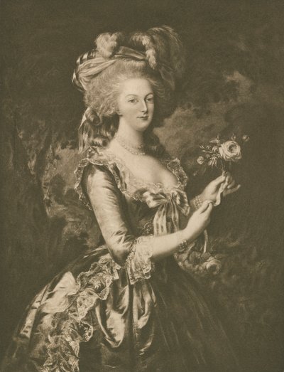 Marie Antoinette (Lithographie) von European School