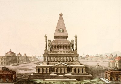 Mausoleum von Halikarnassos, Grab des persischen Satrapen Mausolos, eines der Sieben Weltwunder der Antike von European School