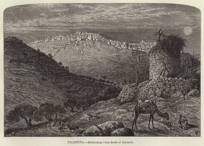 Palästina, Bethlehem vom Südwesten gesehen von European School