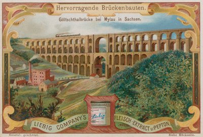 Goltzsch Viadukt Eisenbahnbrücke, Mylau, Deutschland von European School