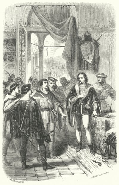 Die Bevölkerung von Gent bittet Philip van Artevelde, ihre Rebellion gegen Ludwig II., Graf von Flandern, zu führen von European School