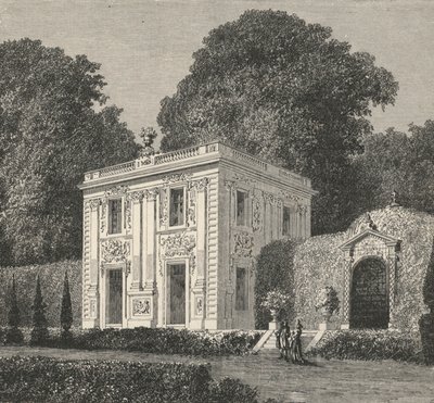 Ein Pavillon von Marly (Stich) von European School
