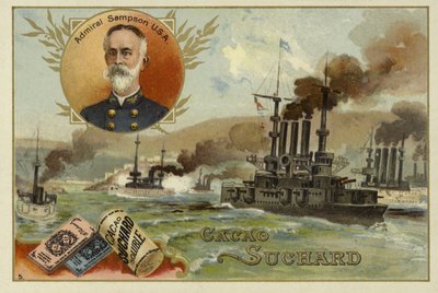 William Sampson, amerikanischer Admiral, Spanisch-Amerikanischer Krieg, 1898 von European School