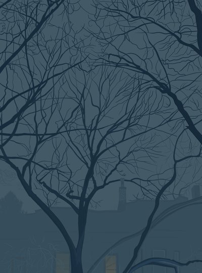 Blauer Dämmer, Februar von Evan Sklar