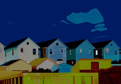 Häuser in Queens von Evan Sklar