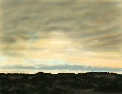 Swan Beach, Dünen und Himmel von Evan Sklar