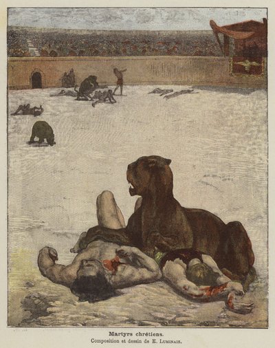 Christliche Märtyrer von Evariste Vital Luminais