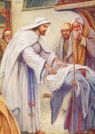 Jesus und die Frau mit dem krummen Rücken von Evelyn Stuart Hardy