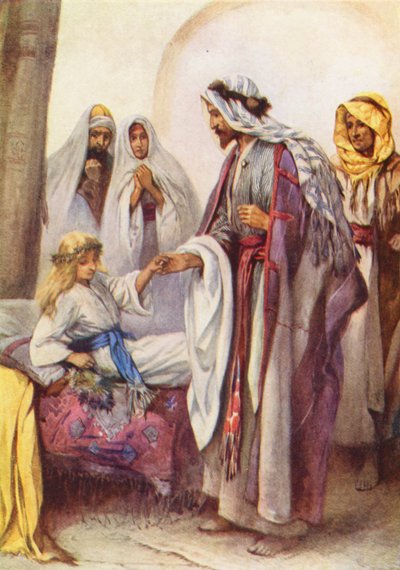Jesus heilt ein kleines Mädchen von Evelyn Stuart Hardy